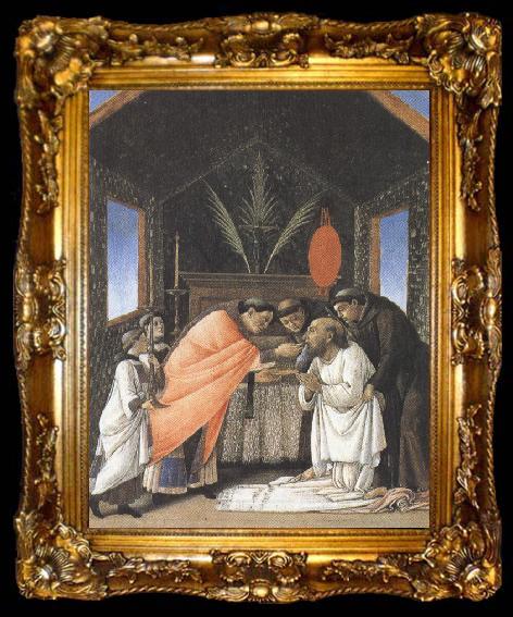 framed  Sandro Botticelli The Last Communion of St jerome (mk36), ta009-2